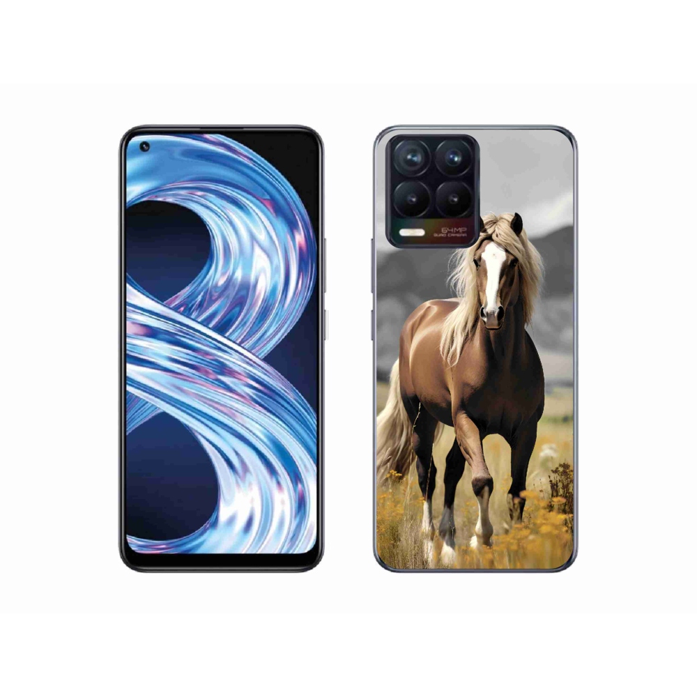 Zselés borítás mmCase a Realme 8 Pro-hoz - barna ló 1