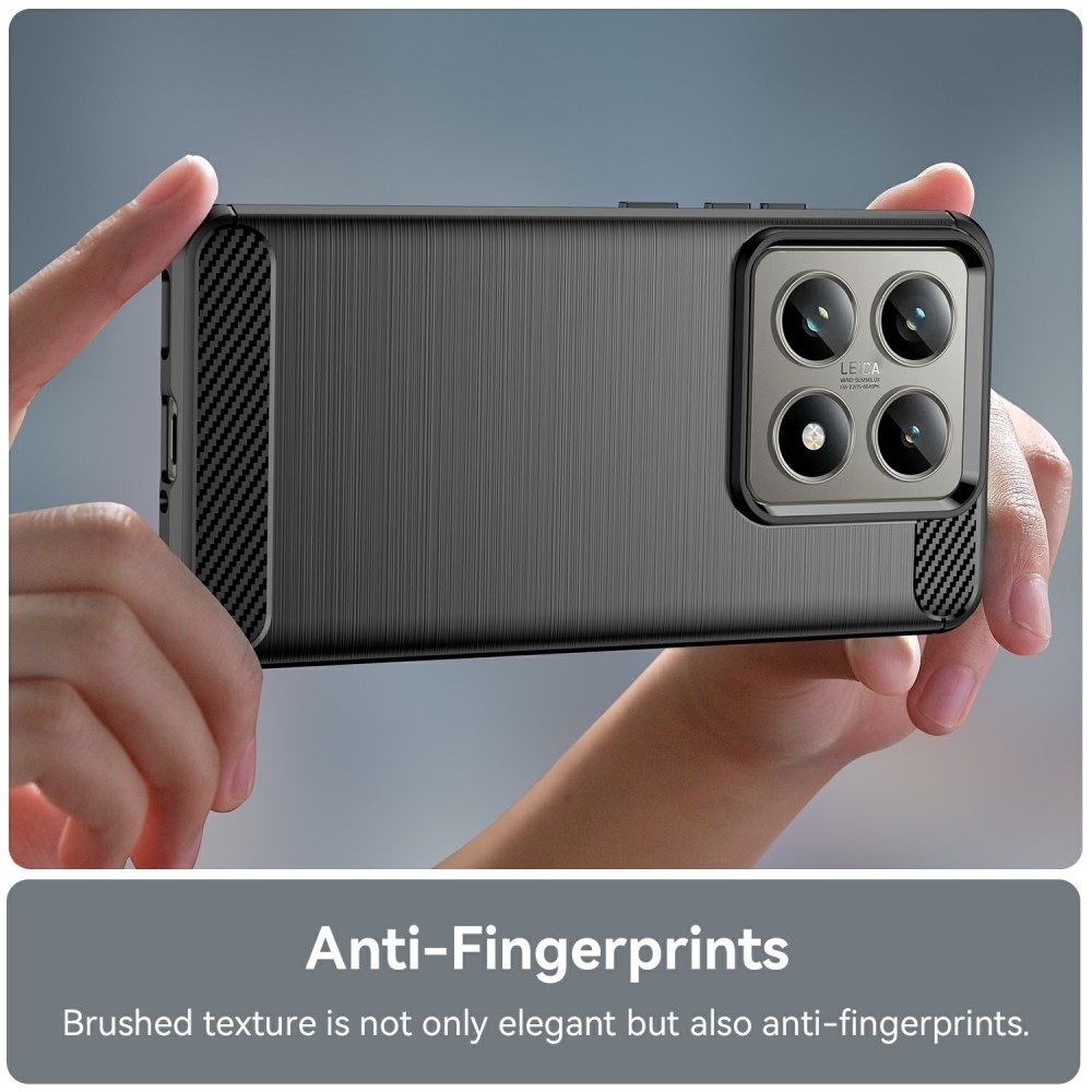 Szénálló zselés tok Xiaomi 14T/14T Pro készülékhez - fekete