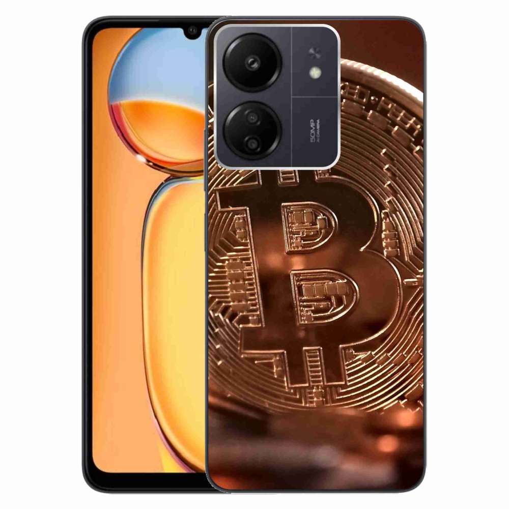 Gél borítás mmCase a Xiaomi Poco C65/Redmi 13C számára - bitcoin