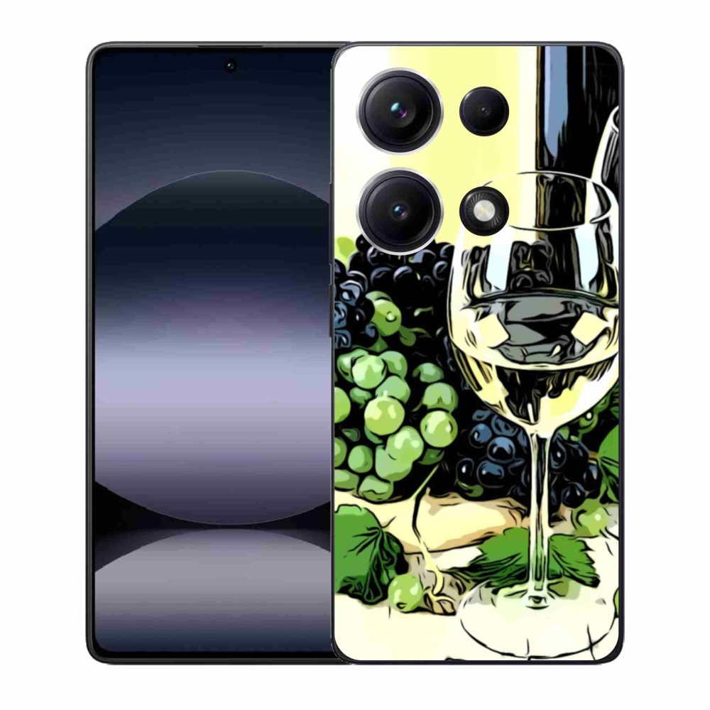 Gél borító mmCase a Xiaomi Redmi Note 14S-hez - pohár bor