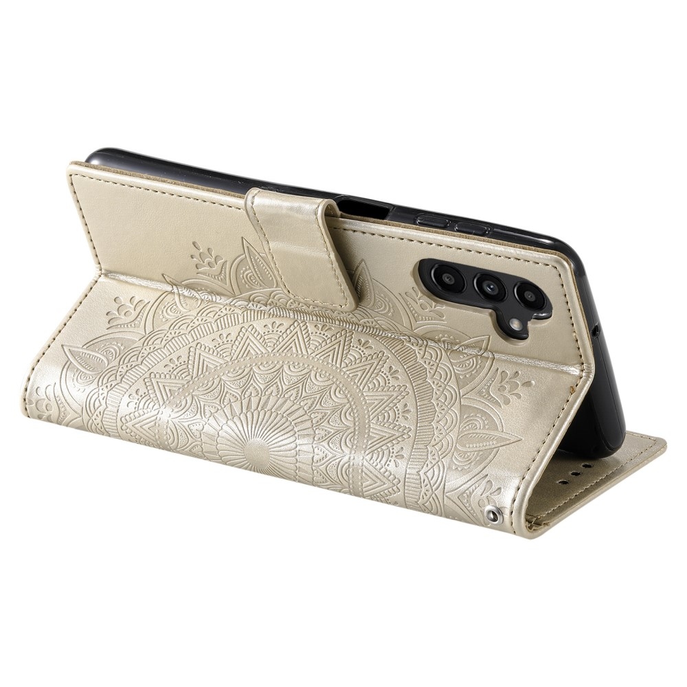 Mandala könyv tok Samsung Galaxy A26 5G - arany színben