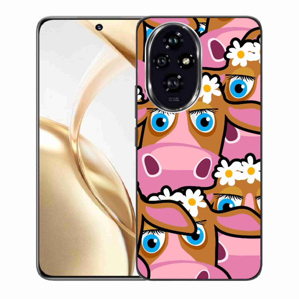 Zselés borítás mmCase a Honor 200 5G készülékhez - karikatúrás tehenek