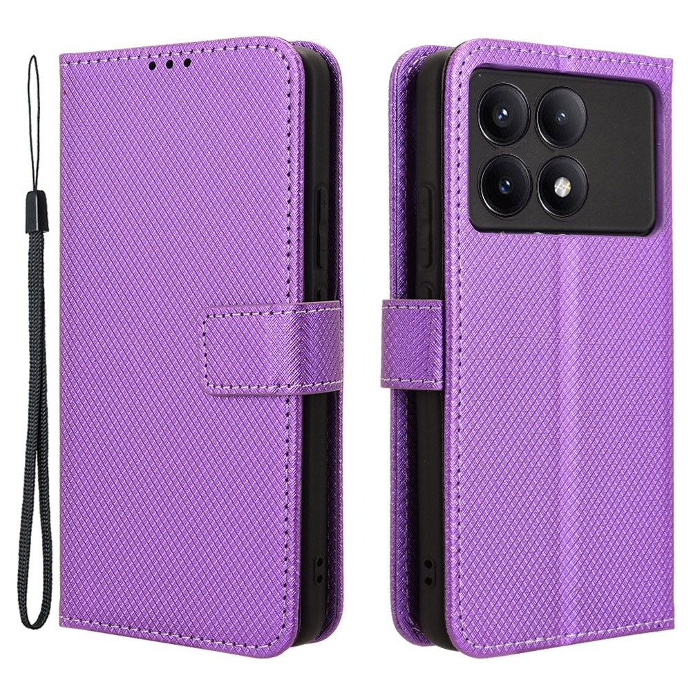 Csuklótáska a Xiaomi Poco X6 Pro 5G számára - lila