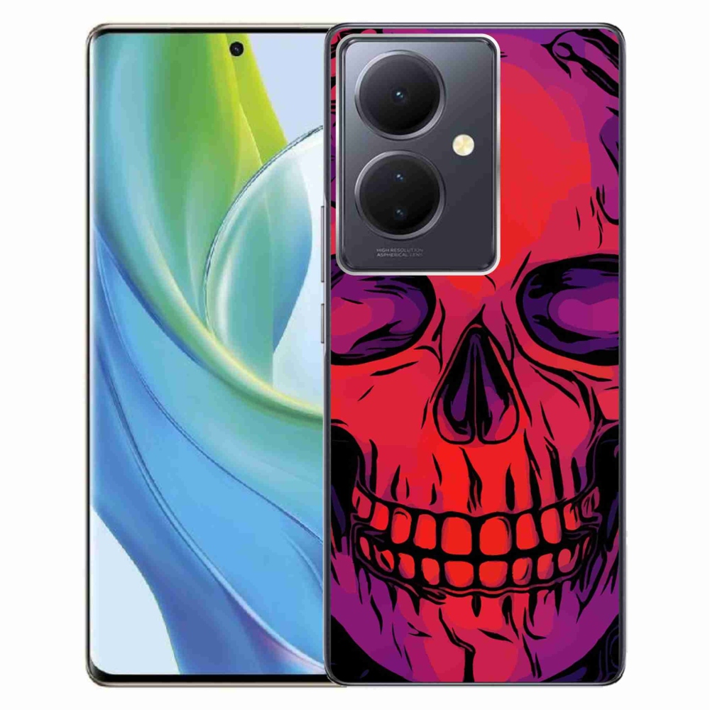 Gél tok mmCase a Vivo V29 Lite 5G számára - koponya