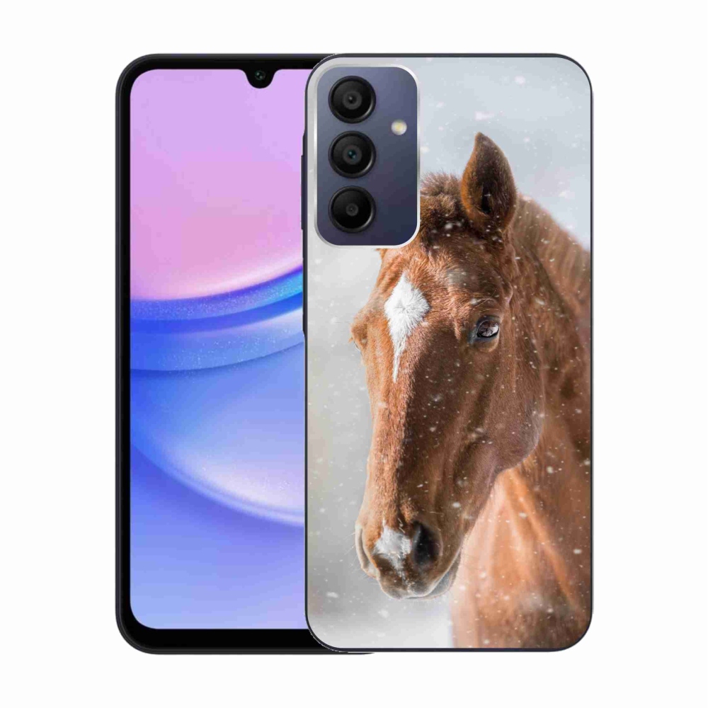 Zselés borítás mmCase Samsung Galaxy A15 4G/5G - barna ló 2