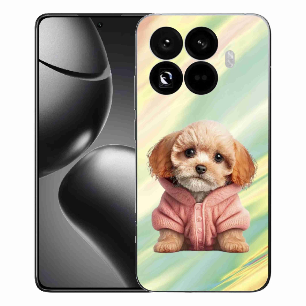 Gél borítás mmCase a Xiaomi 15T Pro - pulóveres kiskutya számára