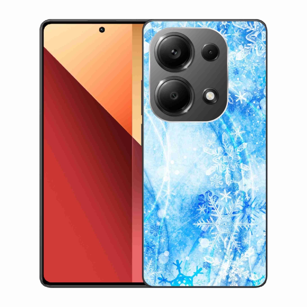 Gél borítás mmCase a Xiaomi Redmi Note 13 Pro 4G/Poco M6 Pro számára - hópelyhek