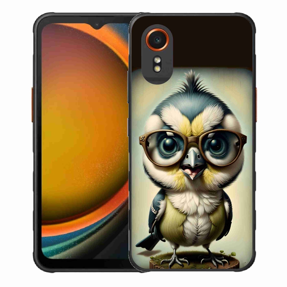 Gél borítás mmCase Samsung Galaxy Xcover 7 - cub szemüveggel