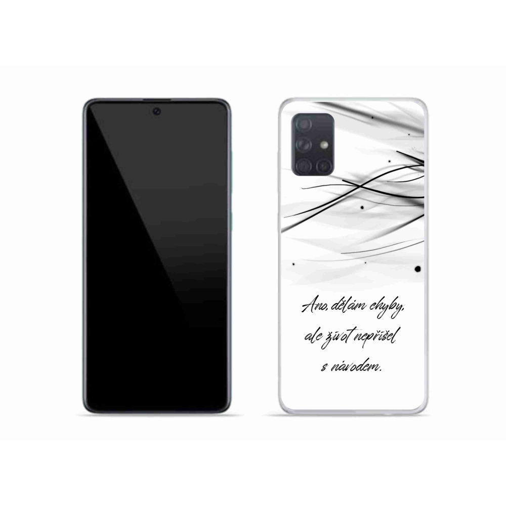 Gél borítás mmCase Samsung Galaxy A51 készülékhez - idézem fehér háttér
