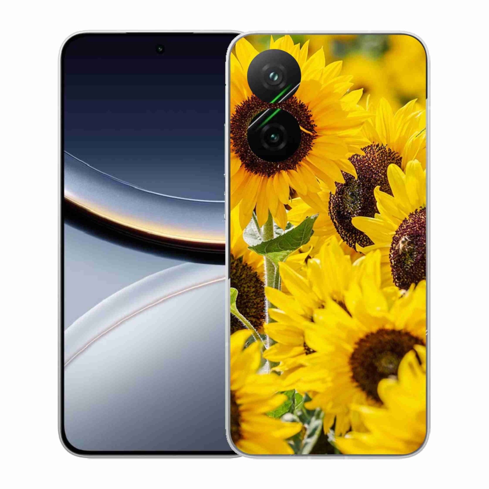 Gél borítás mmCase a Xiaomi Poco F7 5G-hez - Napraforgó