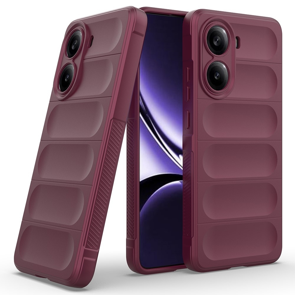 Rugg tartós zselés tok Xiaomi Poco X7 Pro 5G - bordó színben