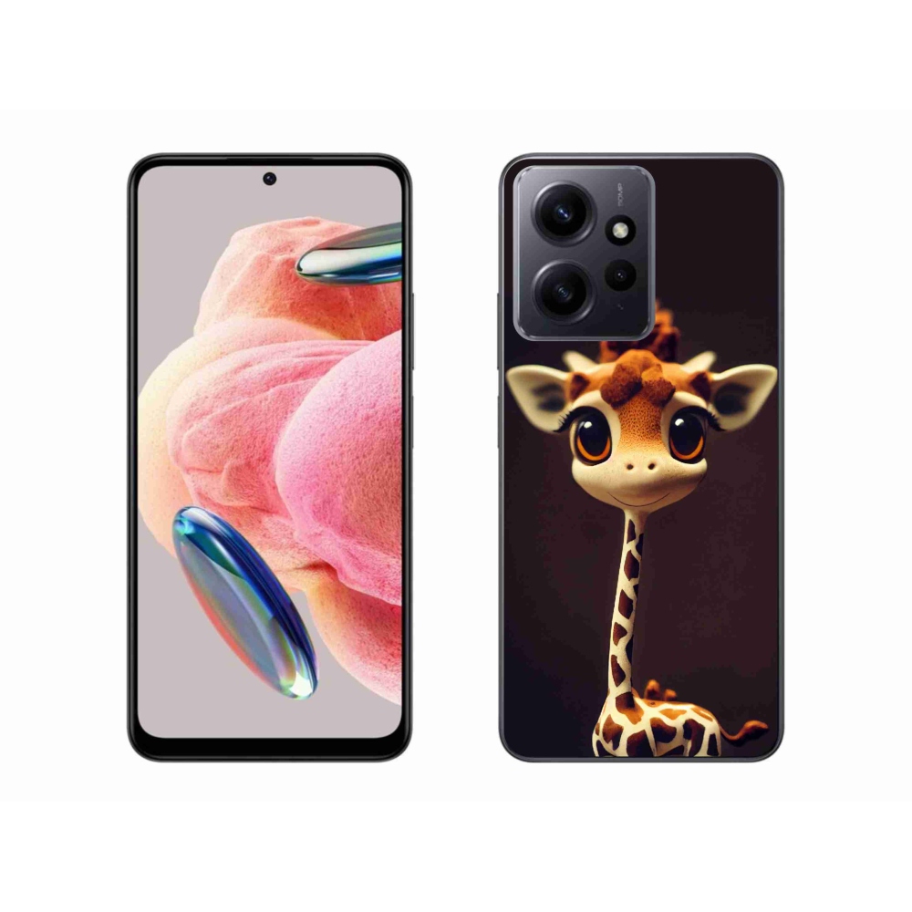 Gél borítás mmCase a Xiaomi Redmi Note 12 4G-hez - kis zsiráf