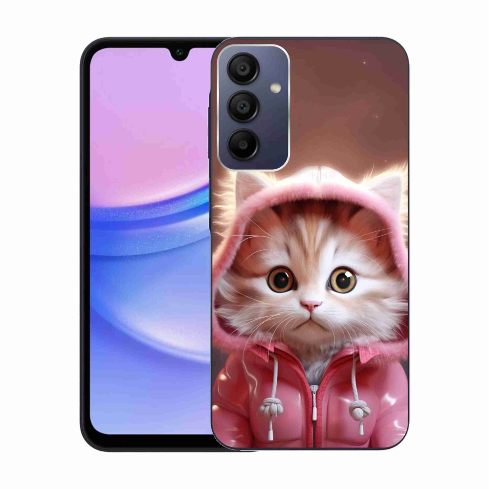 Gél borítás mmCase Samsung Galaxy A15 4G/5G - aranyos cica 3