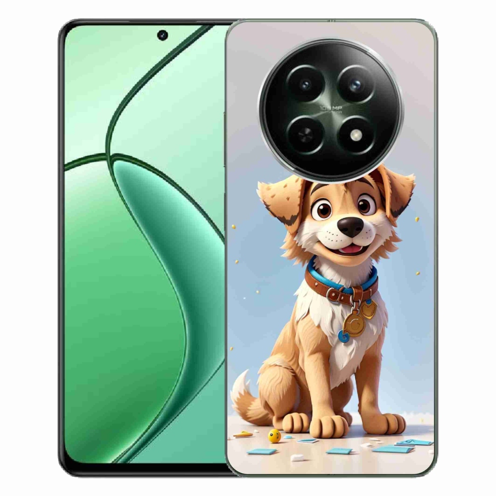 Zselés borítás mmCase a Realme 12 5G/12x 5G készülékhez - rajzfilm kiskutya