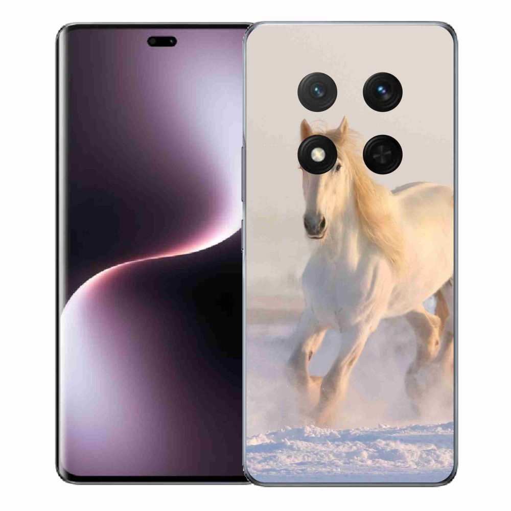 Zselés borítás mmCase a Honor Magic 7 Lite 5G számára - ló a hóban
