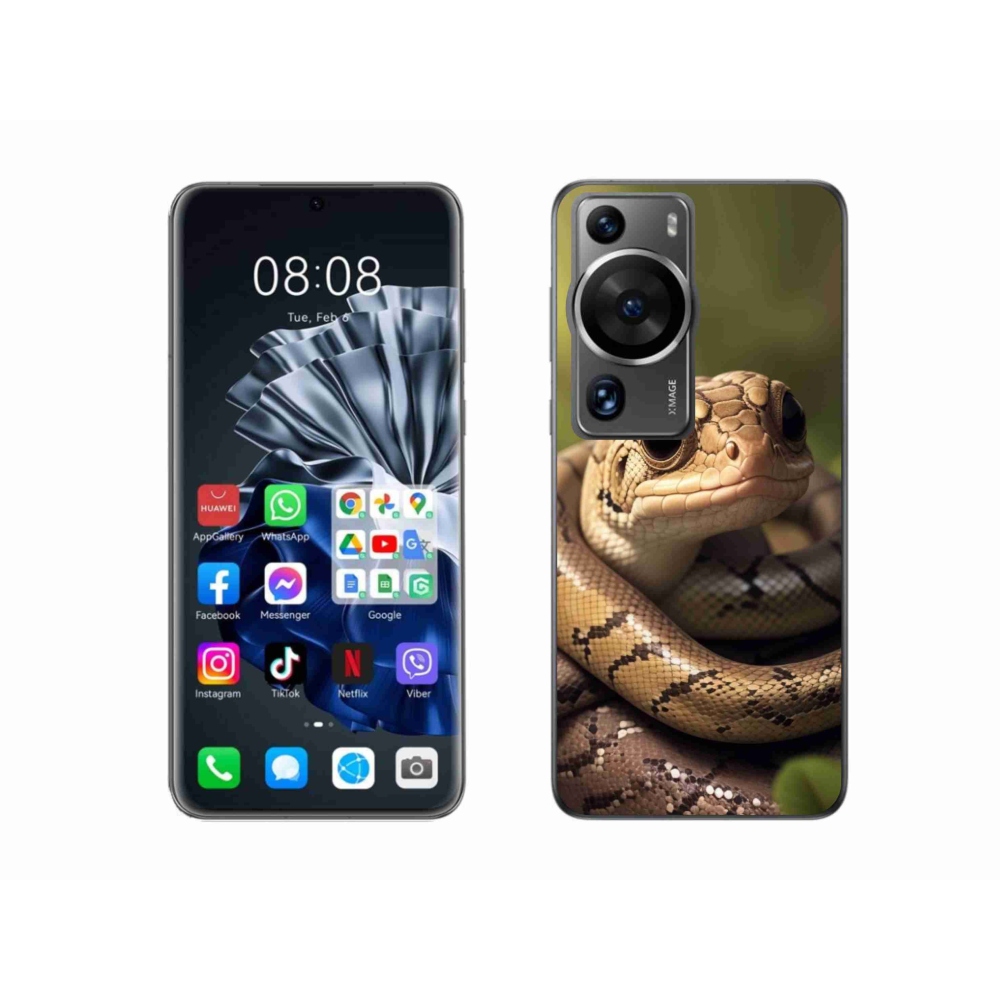 Gél borítás mmCase a Huawei P60 Pro készülékhez - kígyó 1