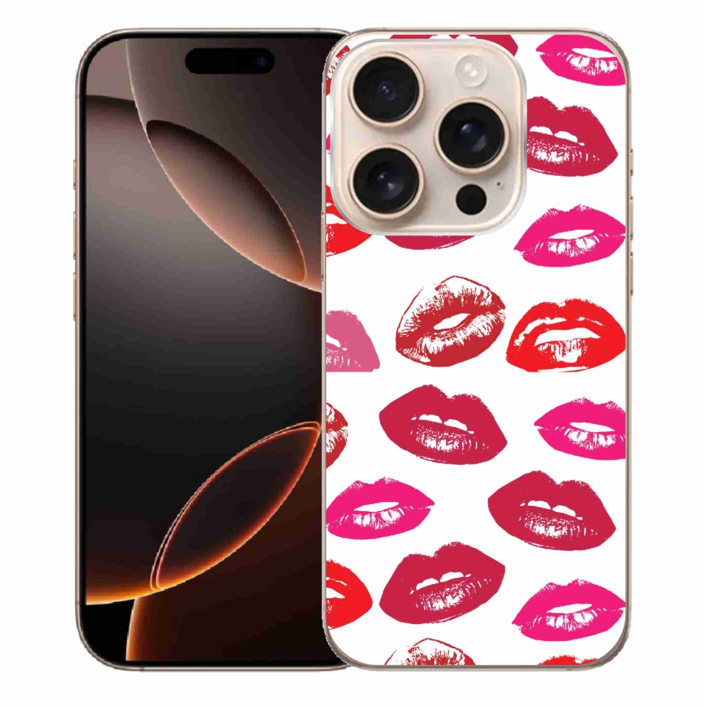 Zselés borítás mmCase iPhone 16 Pro Max készülékhez - ajkak