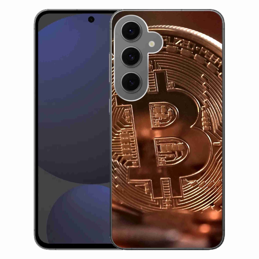 Gél borítás mmCase Samsung Galaxy S24 FE készülékhez - bitcoin