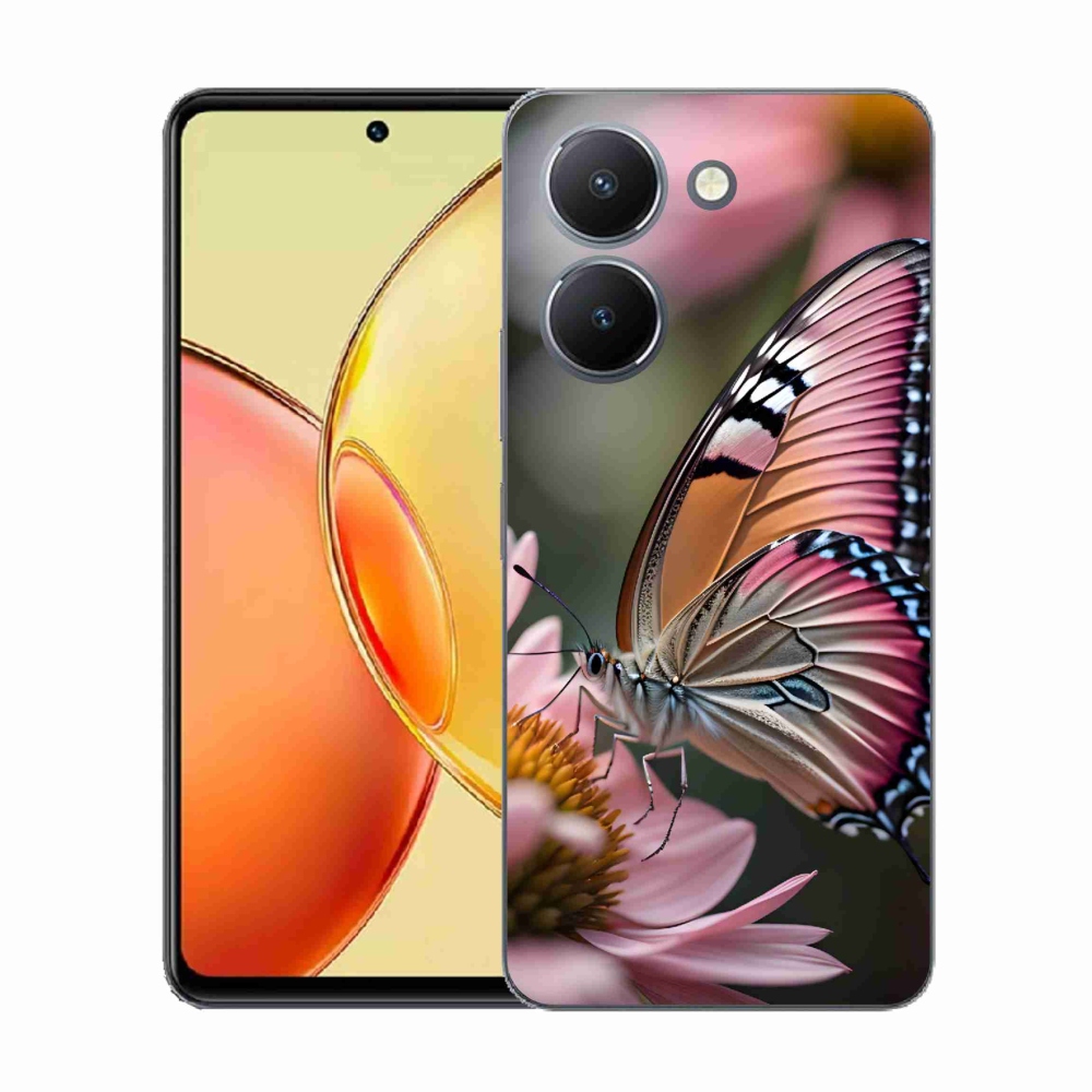 Gél borító mmCase a Vivo Y36-hoz - színes pillangó