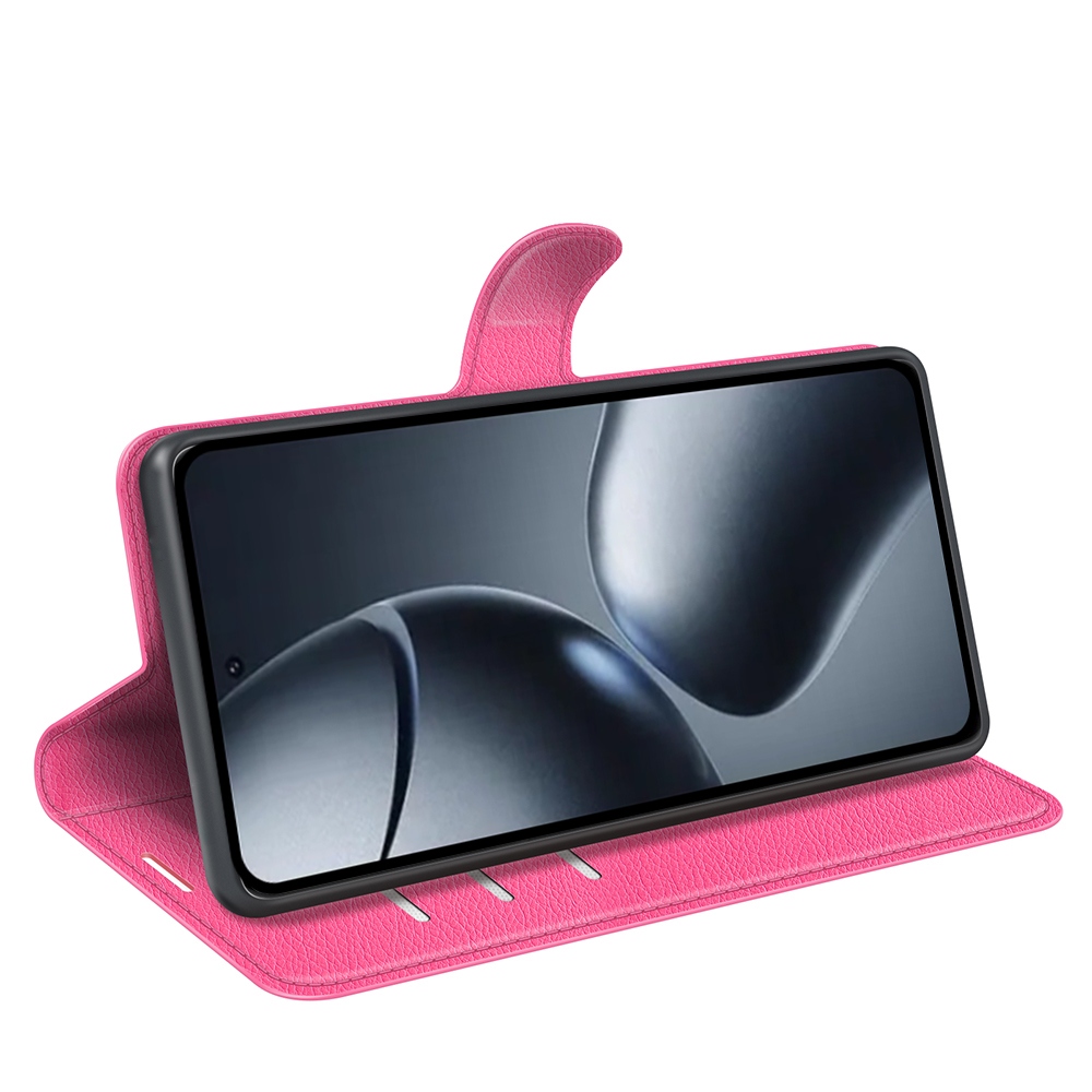 Litchi könyv tok a Xiaomi 15T-hez - rózsa