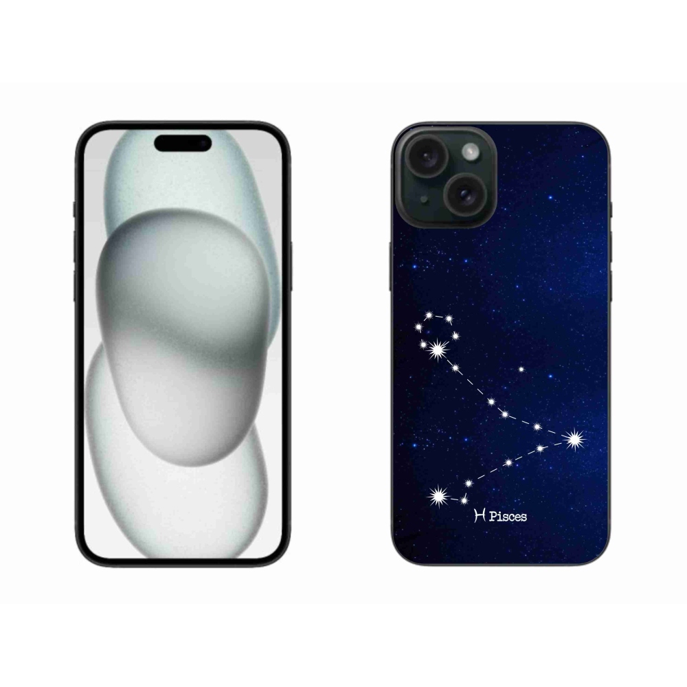 Zselés borítás mmCase iPhone 15 Plus készülékhez - Halak csillagkép