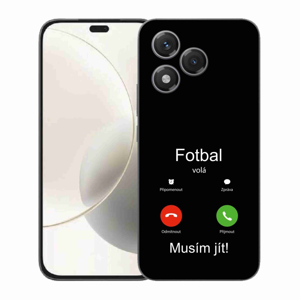 Gél borító mmCase a Honor 400 Lite-hoz - futballhívások fekete háttérrel