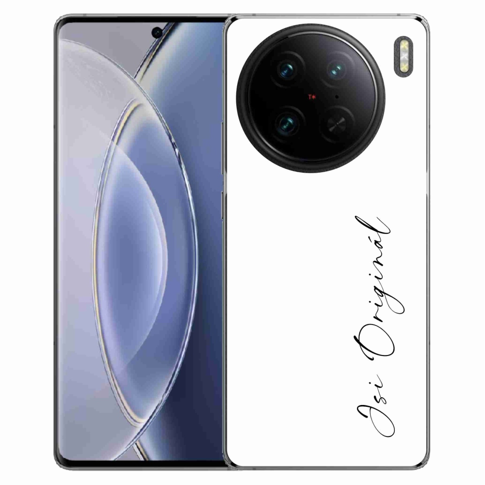 Gél borító mmCase a Vivo X90 Pro-n - te vagy az eredeti fehér háttér