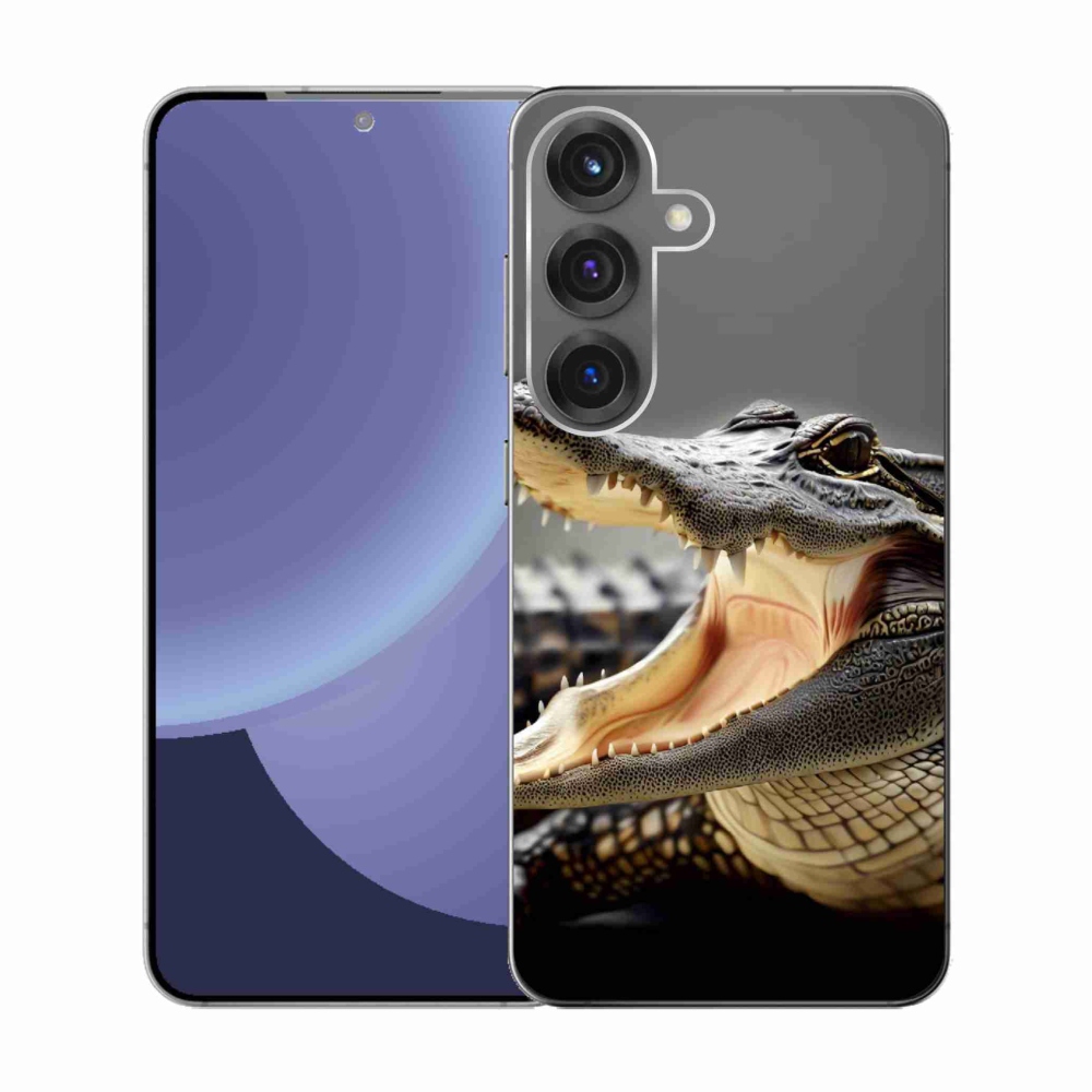 Zselés borítás mmCase Samsung Galaxy S25 készülékhez - krokodil