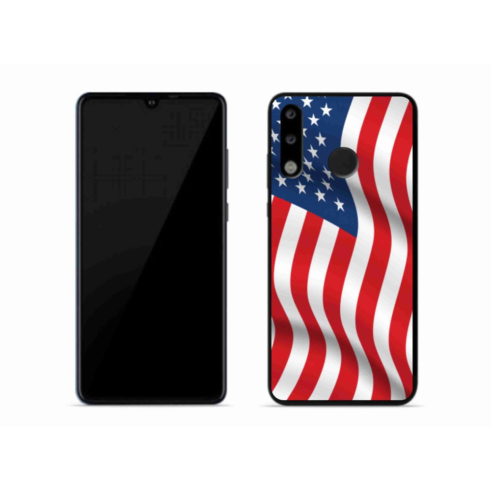 Gél borítás mmCase mobil Huawei P30 Lite - amerikai zászlóhoz