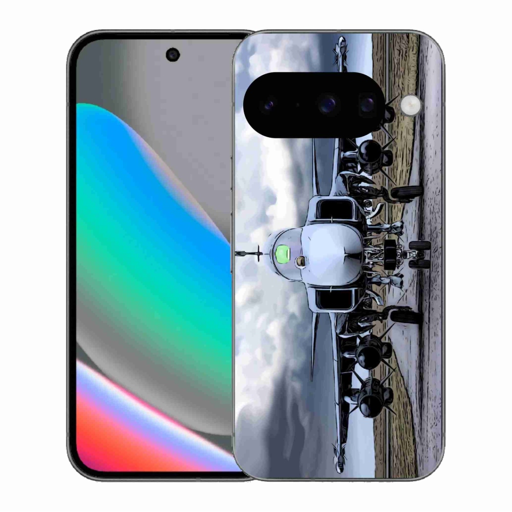 Gél borítás mmCase a Google Pixel 10 számára - katonai repülőgépek