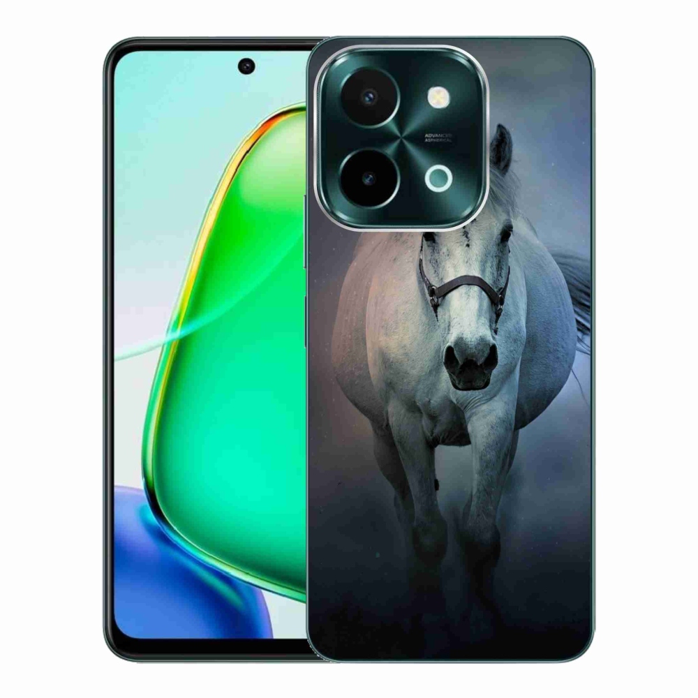 Gél tok mmCase a Vivo Y28-hoz - futó fehér ló