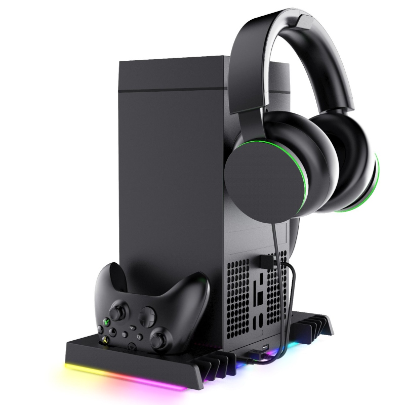 iPega XBX024S Többfunkciós újratölthető RGB állvány hűtéssel Xboxhoz