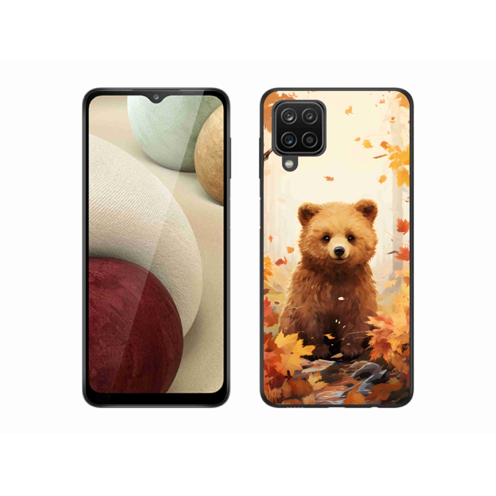 Zselés borítás mmCase Samsung Galaxy M12 - medve az erdőben