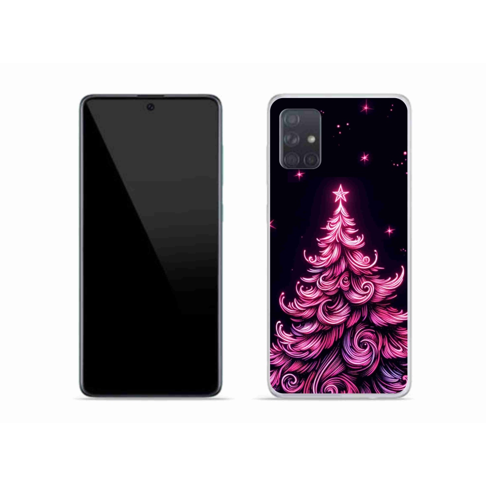 Gél borítás mmCase Samsung Galaxy A51 - neon karácsonyfa 2
