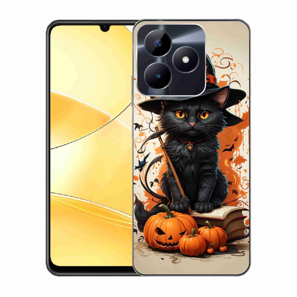 Zselés borító mmCase a Realme C51/C53 készülékhez - cat wizard