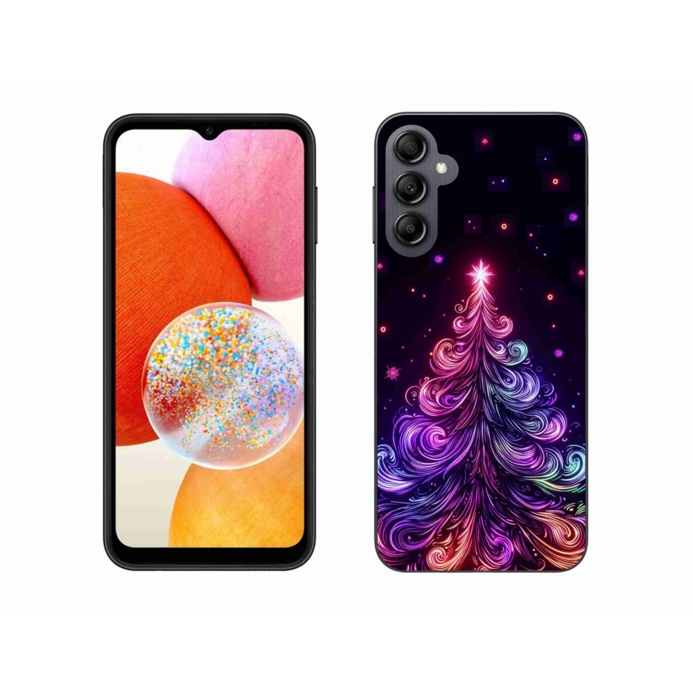 Gél borítás mmCase Samsung Galaxy A14 4G/5G - neon karácsonyfa 1