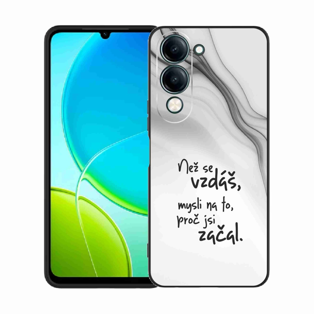 Gel Cover mmCase a Vivo Y29s 5G-n - Idézet 2 fehér háttér
