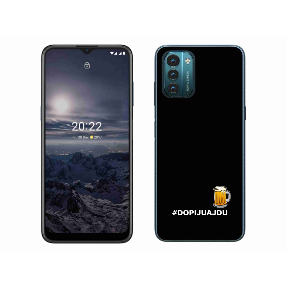 Zselés borítás mmCase a Nokia G11/G21 készülékhez - sör motívum 1 fekete háttérrel
