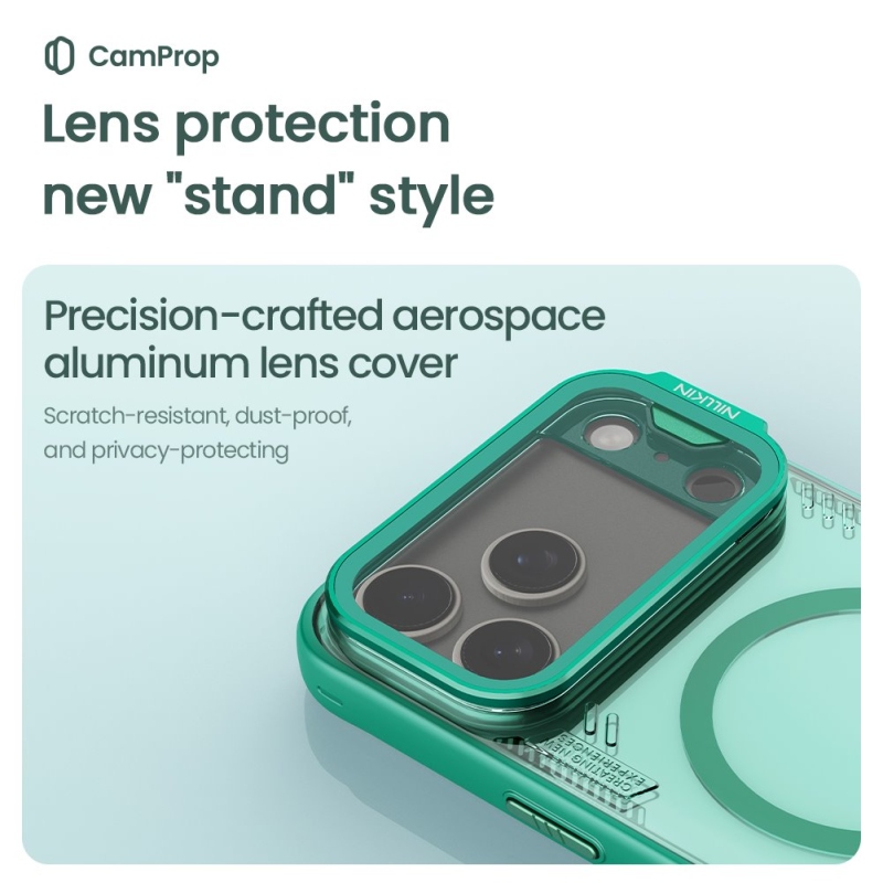 Nillkin Iceblade Prop mágneses borító Apple iPhone 17 Pro Max Twilight Gray készülékhez