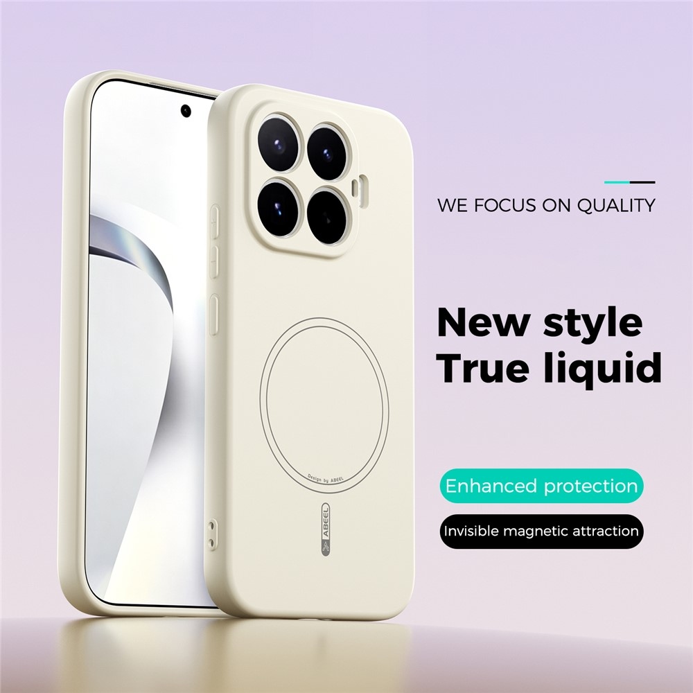 ABL strapabíró, MagSafe-kompatibilis gél tok a Xiaomi 17T-hez – bézs