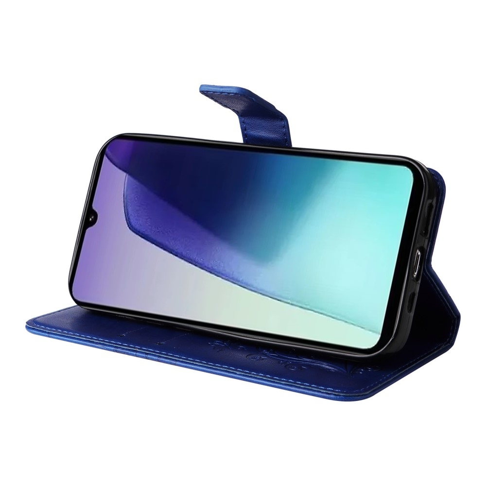 Nagy pillangó könyv tok Xiaomi Redmi 14C/Poco C75 - kék