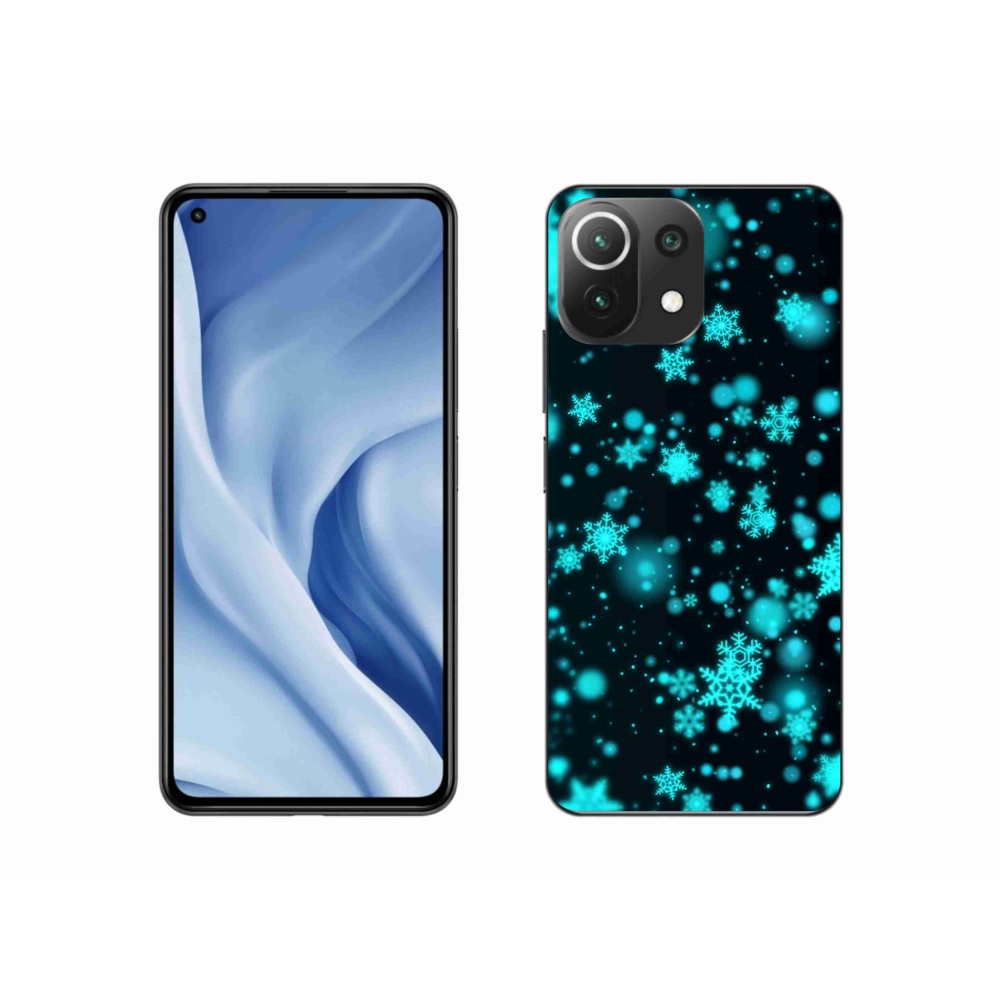 Gél borítás mmCase a Xiaomi Mi 11 Lite 4G/5G-hez - hópelyhek 1