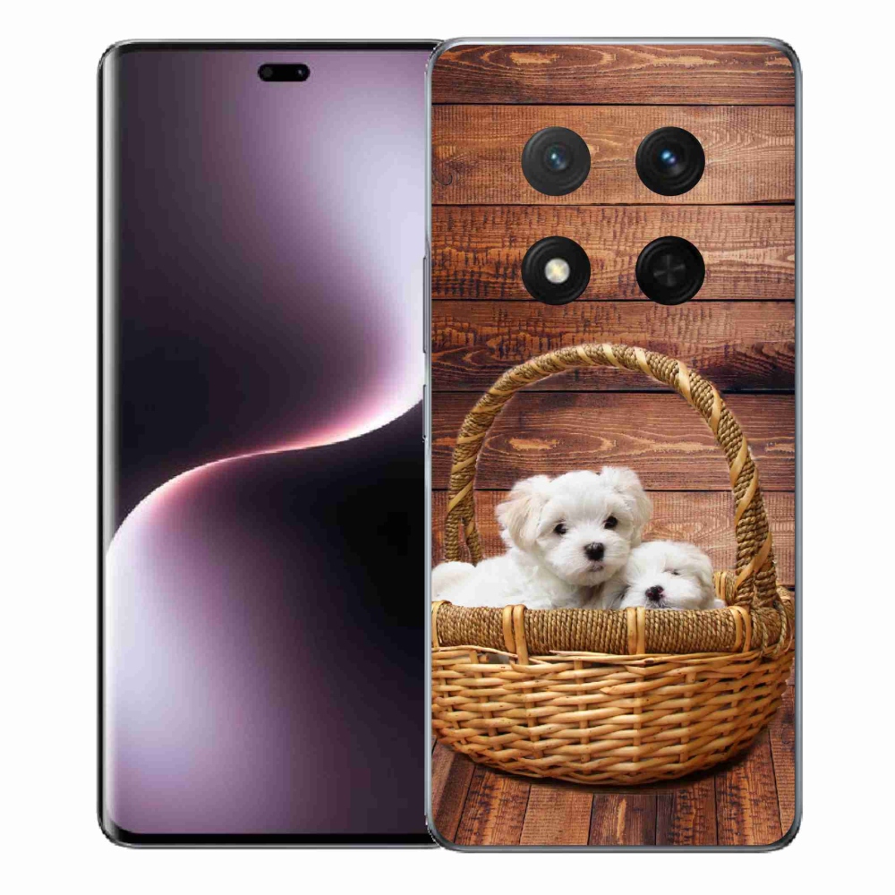 Gél borítás mmCase a Honor Magic 7 Lite 5G számára - kölyökkutyák