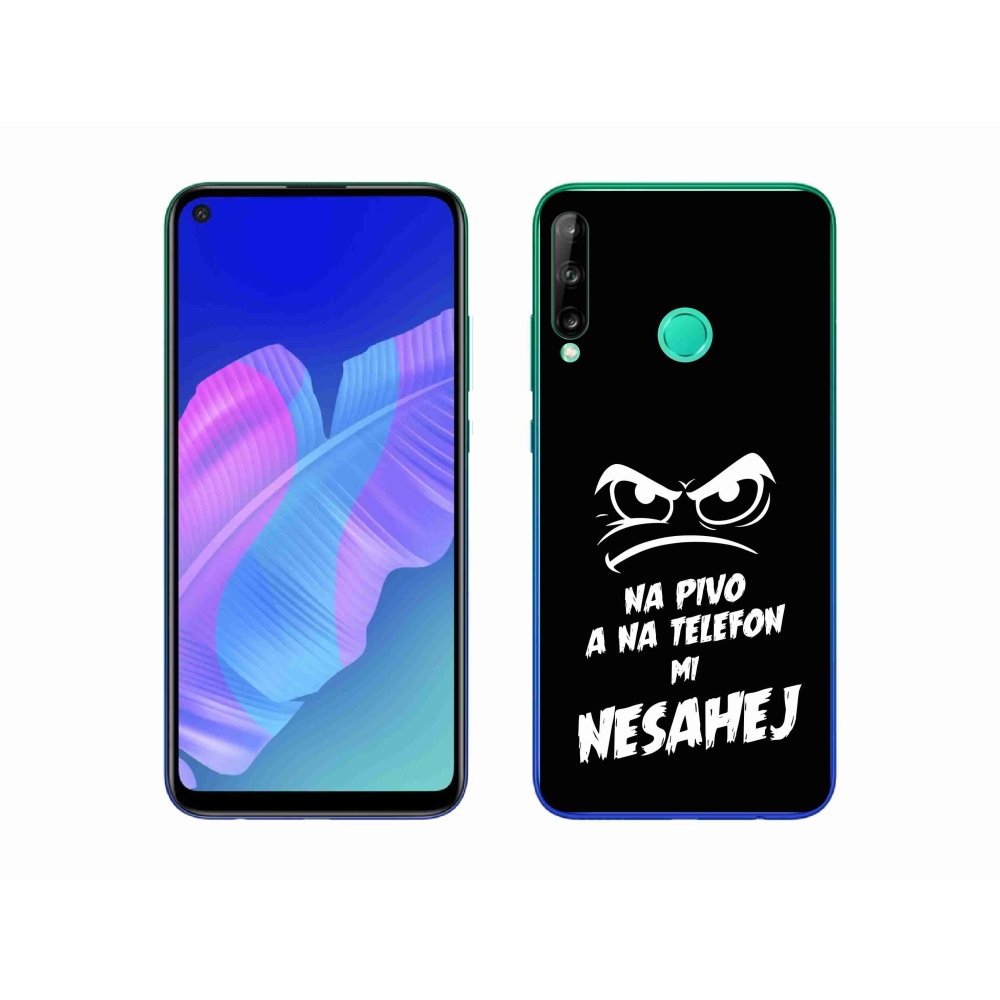 Gél borítás mmCase a Huawei P40 Lite E - sör motívum 2 fekete háttérrel