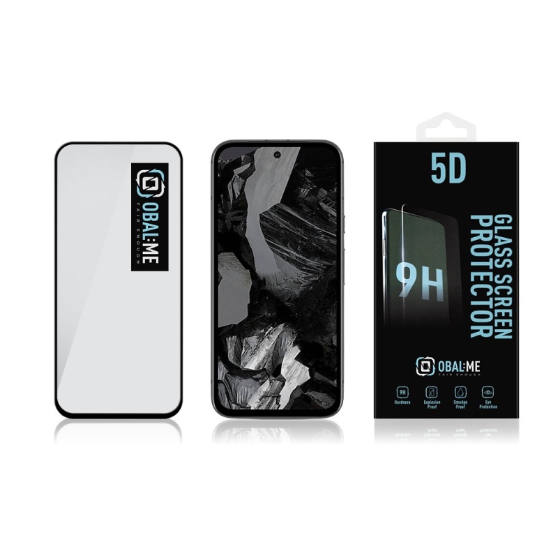 CSOMAG:ME 5D edzett üveg Google Pixel 8a Fekete