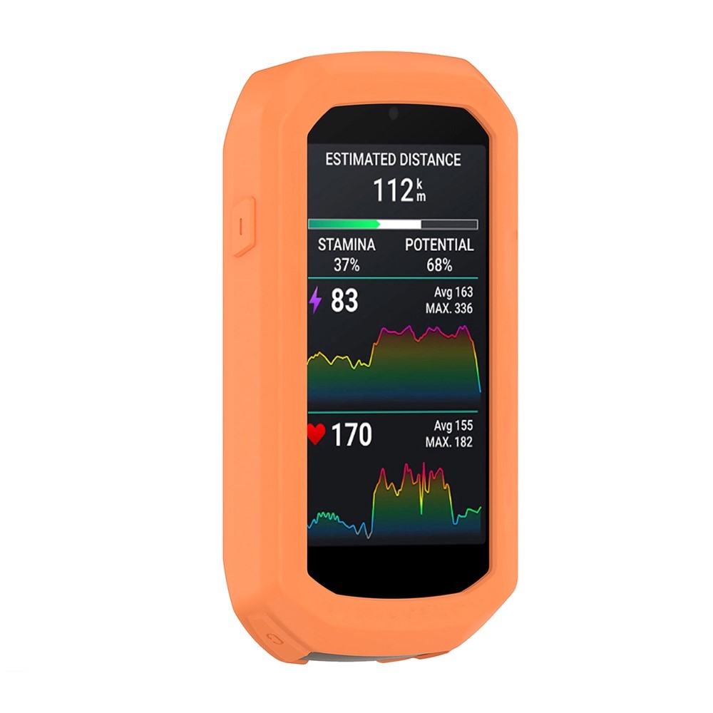 Accure szilikon tok a Garmin Edge 1050 GPS kerékpáros navigációhoz - narancssárga színű