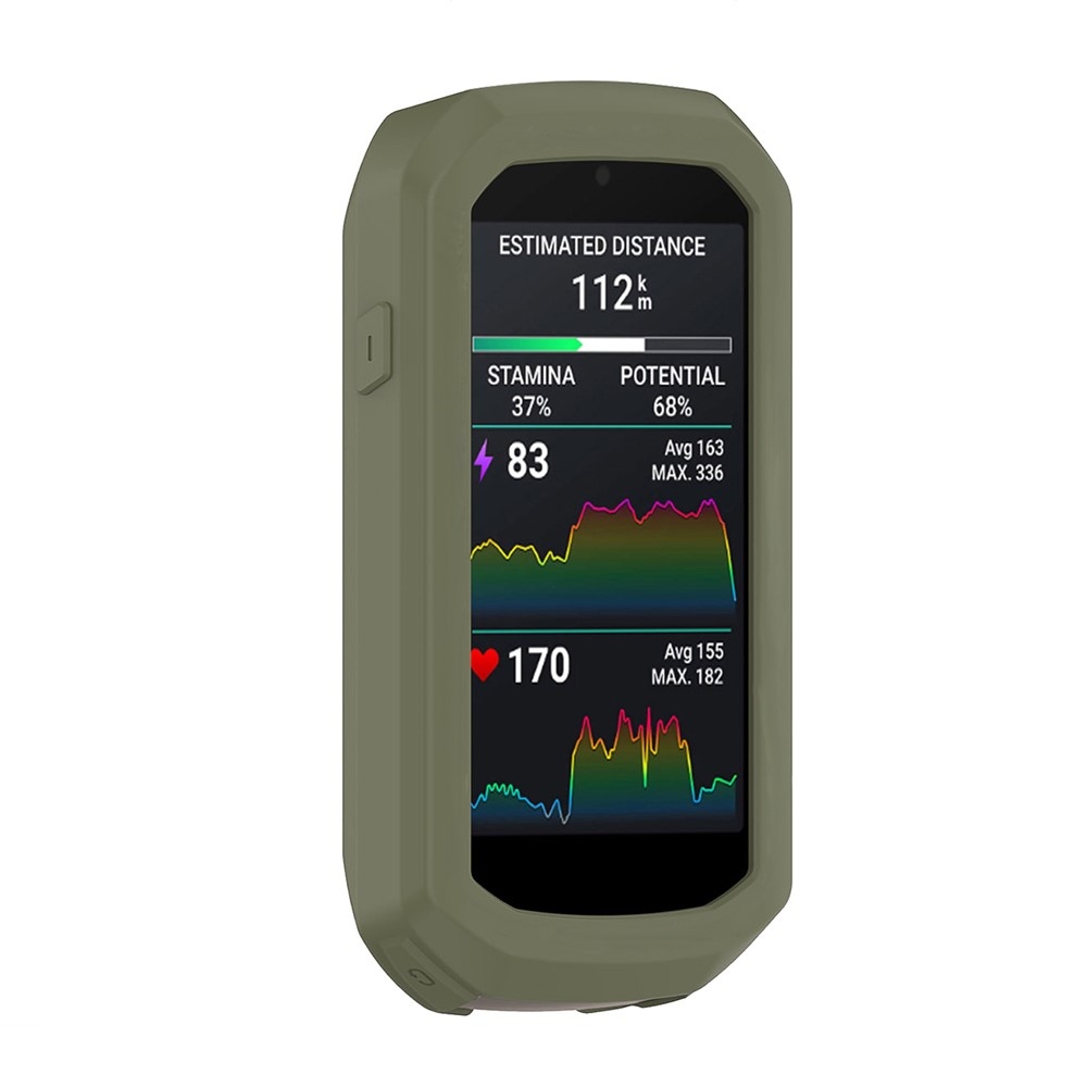 Accure szilikon tok Garmin Edge 1050 GPS kerékpáros navigációhoz - sötétzöld