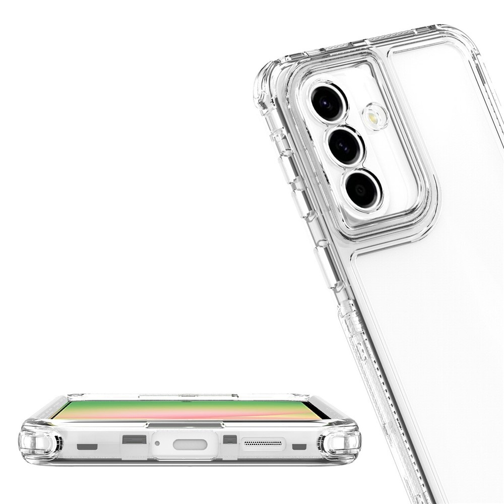 Akril gél tok kerettel a Samsung Galaxy A57 5G képernyőjének védelmére - átlátszó