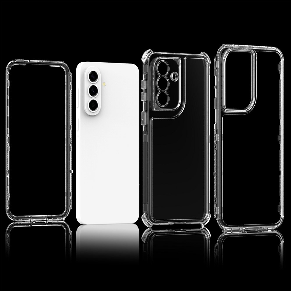 Akril gél tok kerettel a Samsung Galaxy A57 5G képernyőjének védelmére - átlátszó