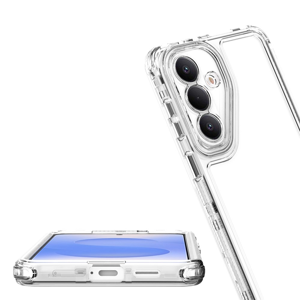 Akril zselés tok kerettel a Samsung Galaxy S26/S26 Pro képernyőjének védelmére - átlátszó